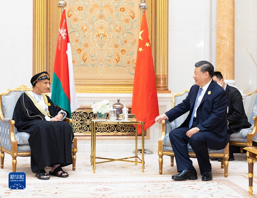 習(xí)近平會(huì)見(jiàn)阿曼內(nèi)閣副首相法赫德親王2.jpg