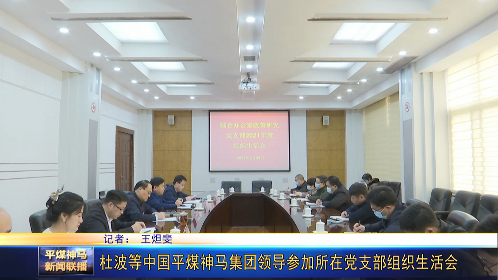 杜波等中國平煤神馬集團領(lǐng)導(dǎo)參加所在黨支部[00_00_41][20220302-175622].png